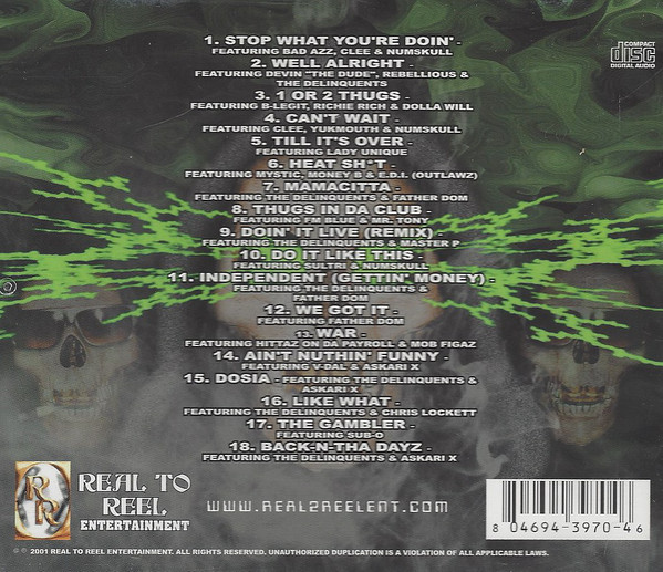 Various - The Delinquents Present The Dominion Continues (Back)